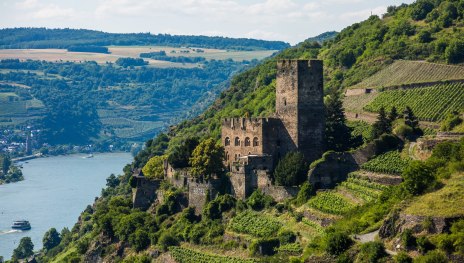 Blick auf Burg Gutenfels | © Henry Tornow, Romantischer Rhein Tourismus GmbH