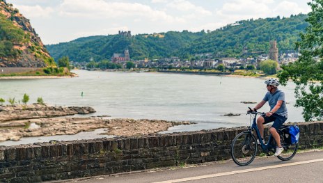 Rheinradweg bei Oberwesel | © Maximilian Semsch/RRT, CC BY SA 4.0