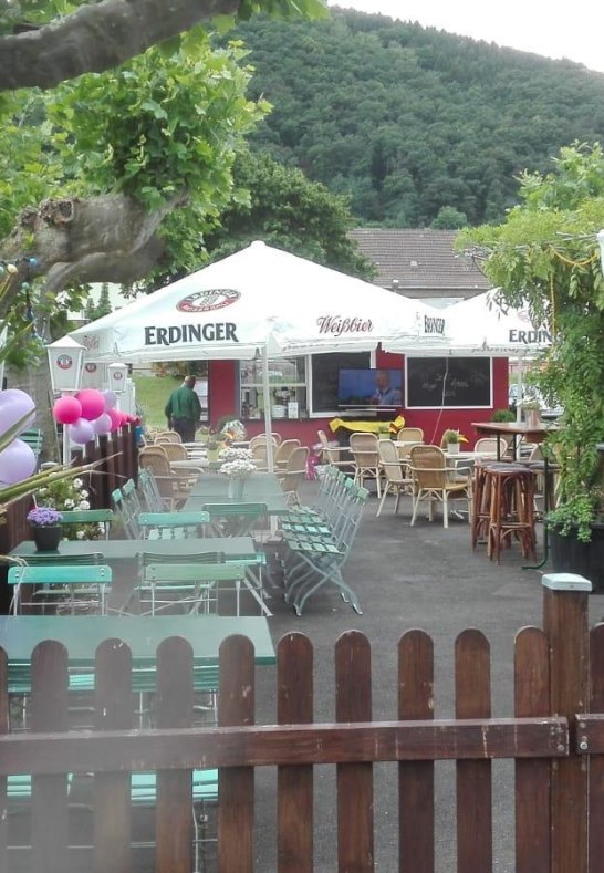 Biergarten Eingang | © Biergarten am Hafen