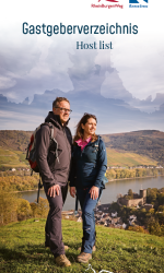 Titelbild "Gastgeberverzeichnis Rheinsteig und RheinBurgenWeg" | © Romantischer Rhein Tourismus GmbH