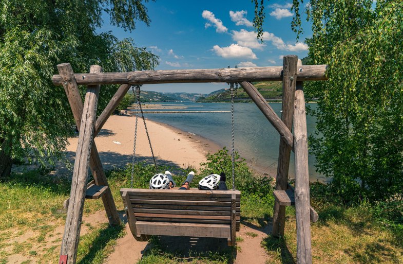 Schaukel mit Aussicht | © Maximilian Semsch/Romantischer Rhein Tourismus