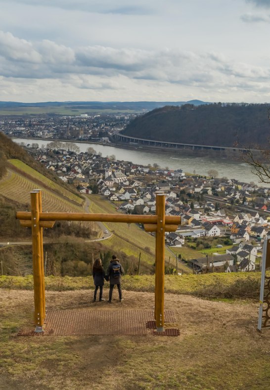 Weinbergschaukel und Schönste Weinsicht im Winter | © Andreas Pacek, fototour-deutschland.de