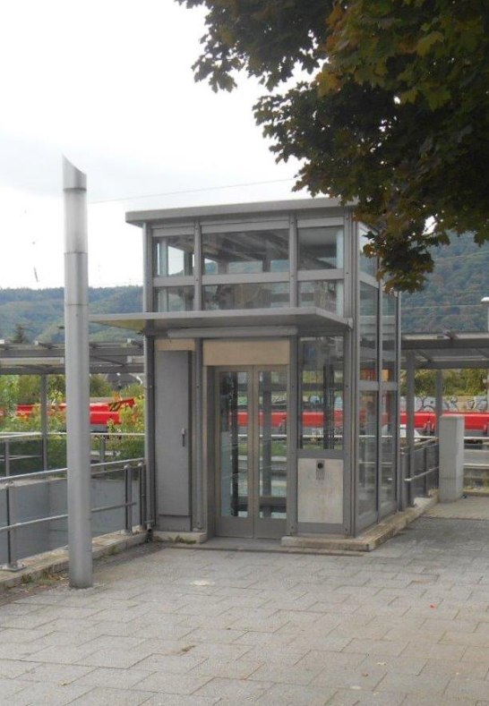 Umweltbahnhof Niederlahnstein Aufzug | © Stadt Lahnstein