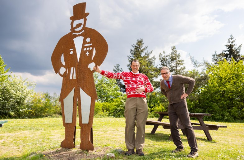 Willi und Ernst mit dem Quetschehannes | © Kai Mylller