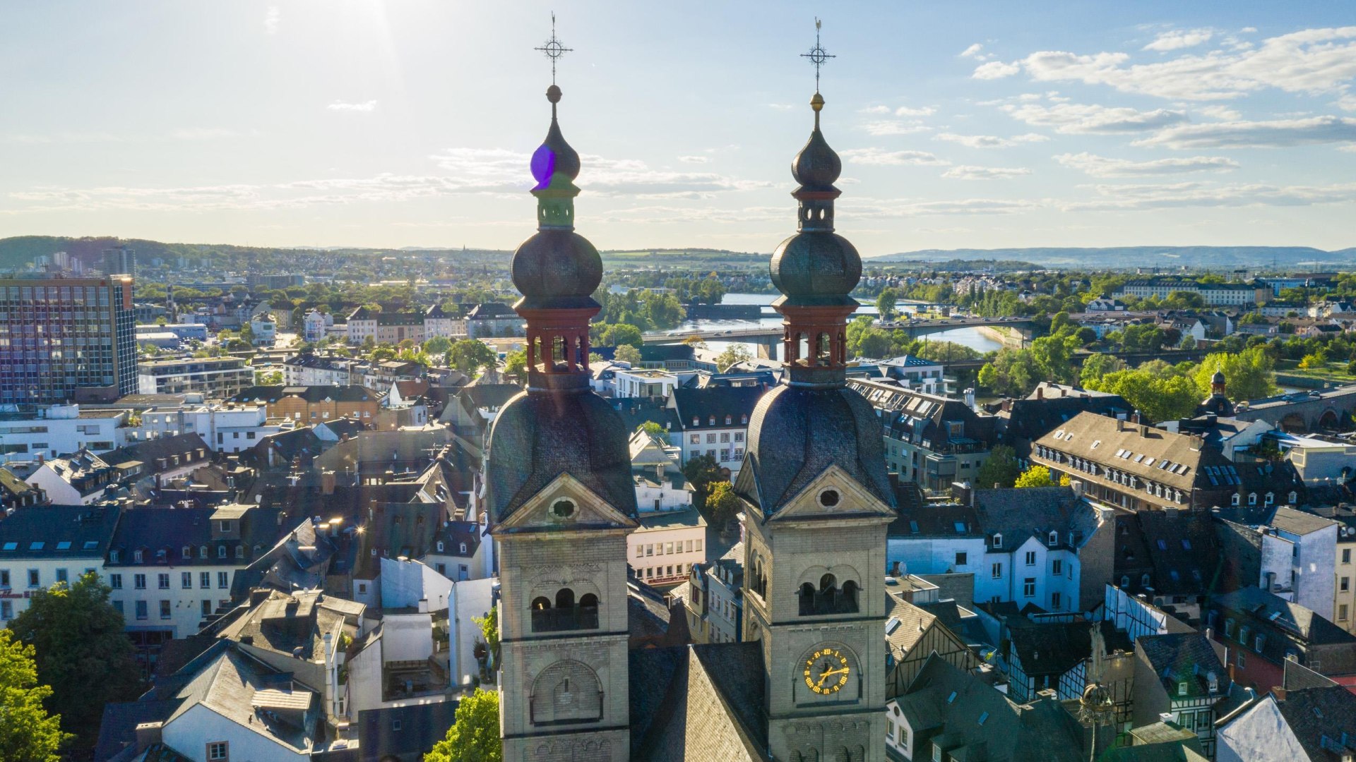 Luftbild Liebfrauenkirche | © Koblenz Touristik / Dominik Ketz