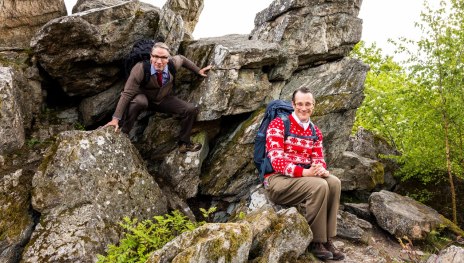 Willi und Ernst am Kuckucksnack | © Kai Myller, Tourist-Info Hunsrück-Mittelrhein - Zentrum am Park